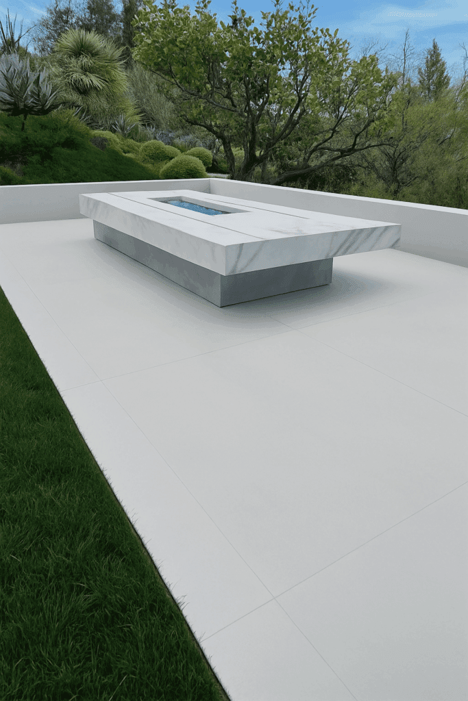 Outdoor Marble Firetable Napa California